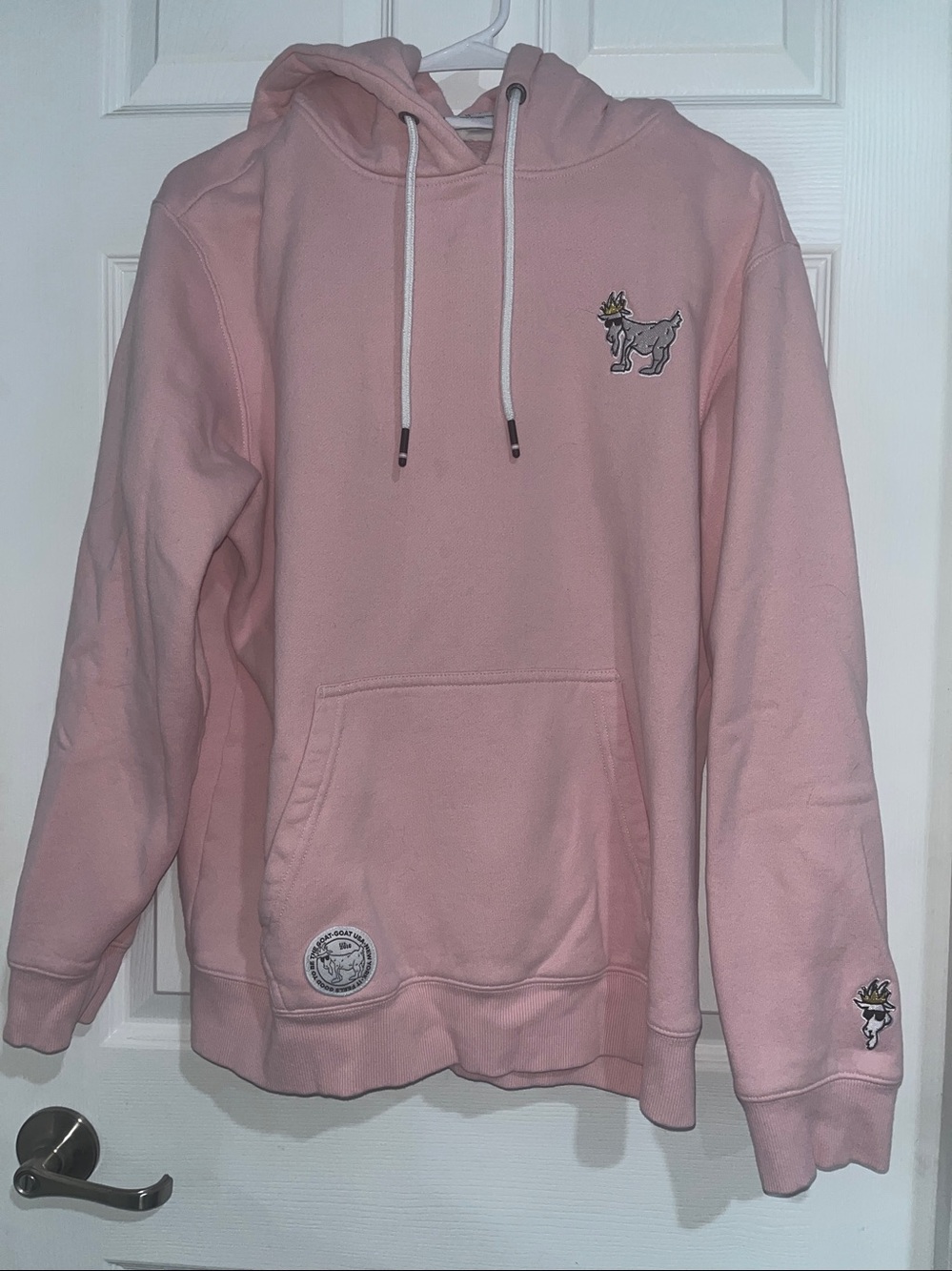 GOAT USA Freedom Hooded Sweatshirt Pink Boy Girl Unisex Teen Sports Size M